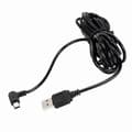 Miniatyrbillede 2 af 5: 3,5M USB Type-A til Mini 5Pin Retvinklet Opladningskabel til GPS-enheder Black
