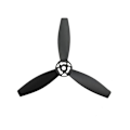 Miniatyrbild 3 av 5: 4 stycken propellrar rotorer propellerblad delar för Parrot Bebop 2 drönare svart