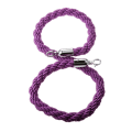 Miniatyrbild 5 av 5: 59 tum Twisted Crowd Control Rope Queue Barrier för stolpar bås Lila