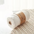 Miniatyrbild 5 av 5: Tvinnat Bomullsrep DIY Makramérep Textiltillbehör 3mm-100m