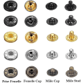 Miniatyrbild 2 av 4: 120 Set Läder Tryckknappar Kit 6 Färg Metall Tryckknappar Med 4st Fästverktyg För Kläder, Läder, Jacka, Denim Kläder, Väskor, Armband 2 Storlekar