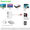 Miniatyrbild 4 av 4: För Lightning till HDMI-kompatibel adapter projektionskabel Ljudsynkroniseringsskärmanslutning