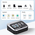 Miniatyrbild 2 av 4: USB 3.2 Dockningsstation Hub Typ C 10Gbps Splitter Switch Dock Multi Port Socket