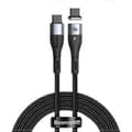 Miniatyrbillede 1 af 5: Baseus CATXC-Q01 Zink Magnetisk Serie 100W PD USB-C / Type-C til USB-C / Type-C Hurtigopladningsdatakabel