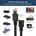 Miniatyrbillede 3 af 10: CAT8 Ethernet kabel Lan kabel Internet kabel 2 m (6,56 ft) 6.56ft (2m)
