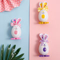 Miniatyrbild 5 av 6: 3-pack Påsk Söt Kanin Ägg Slips Påsk Mockup DIY Stående Kanin color2