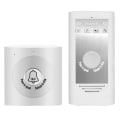 Miniatyrbild 1 av 5: Trådlös Intercom Tvåvägssamtal Dörrklocka Interfon Vit-Silver