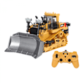 Miniatyrbild 1 av 3: 2.4G 9CH RC Bulldozer 1/24 Ljus & Ljud Ingenjörsbil 2 Legeringsbatterier