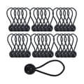 [RM]30 stk. elastik med kugler, 3,5 mm tykke elastiske presenningsstropper til banner, pavillon, telt, camping - meget stærke (30)