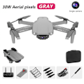Miniatyrbild 2 av 5: Mini Drönare Med Kamera WiFi FPV Gimbal Självstabiliserande 720P Enkel Grå