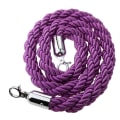 Miniatyrbild 4 av 5: 59 tum Twisted Crowd Control Rope Queue Barrier för stolpar bås Lila