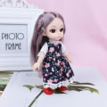 Miniatyrbild 3 av 5: 16cm Rörlig 14 Leder Baby Docka 3D Ögon Mode Leksak Flickor Gåva DIY Lek