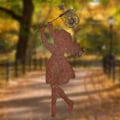 Miniatyrbild 3 av 3: Handgjord Metallflicka Silhuett Staty