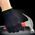 Miniatyrbild 4 av 5: 10/20 Par Polyuretan Säkerhetsarbetshandskar Reparationshandskar med Palmbeläggning Gray 10 pairs M