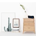 Miniatyrbild 4 av 5: Stor LED-display elektronisk skrivbords digital väckarklocka EU-kontakt blå