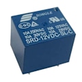 Miniatyrbild 5 av 5: 10st mini effektrelä 12V 10A SPDT 5 stift PCB SRD-12VDC-SL-C