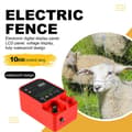 Miniatyrbild 4 av 4: [RM]10KM Electric Fence Cattle High Voltage Pulse Controller High Decibel Waterproof LCD Screen EU P