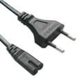 [RM]Strömkabel - Universal - 1m - PS4/PS3/PS2 - 2X0.75 mm² - Kabel - Svart