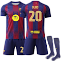 Pikkukuva 1 / 2: 2025-2026 Barcelonan kotipaita Mestarien liigan versio jalkapallopaita nro 20 Olmo Olmo 20
