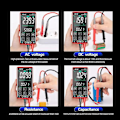 Miniatyrbild 4 av 5: Smart Digital Multimeter Pekskärm Multimetro Testare transistor