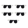 [RM]5 Pcs Self-Adhesive Strapless U-shaped Deep V-neck Silicone Push Up Bra for Women Wedding Black C