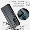 Pikkukuva 6 / 6: CASEME Galaxy S24 Plus -kotelo RFID-nahkaa, musta 87