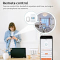 Miniatyrbild 3 av 5: Smart Dörrklocka Wifi Trådlös Ring Dörrklocka Självdriven Knapp Vattentät Ringsignal Smart Life