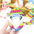 Miniatyrbild 5 av 6: Påsk Ansiktslös Dvärg Kanin Träprydnad Glad Påsk Dekoration Gåva 6pcs-Mix 3