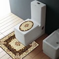 Miniatyrbild 3 av 5: Självhäftande Väggdekal Set för Toalettsits