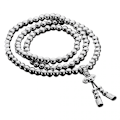 Miniatyrbild 2 av 5: Tåligt Vattentätt Buddha Pärlhalsband i Rostfritt Stål 48cm