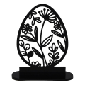 Miniatyrbild 1 av 2: Påskäggsskylt Ornament Akryl Påsk Hål Ägg Prydnad Äggformad Skylt Dekoration