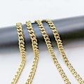 Miniatyrbillede 4 af 6: Guldbelagt armbånd i rustfrit stål med 18k guld 9mm tjock,50 cm lång