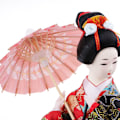 Miniatyrbild 4 av 5: Japanska geishadockor kimono damdockor ornament prydnader heminredning #6