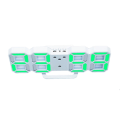 Miniatyrbild 1 av 5: Digital LED Tablet Väggklocka 24/12 Timmar USB Alarm Snooze Grön