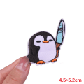 Miniatyrbild 3 av 6: 5 st tecknade broderade märken för barnkläder Applikation Rolig djurbroderi Patch för klädmärken PE6989CT