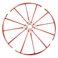 Miniatyrbild 4 av 5: drönare propeller skydd kit cykel set för syma x5uw x5uc röd