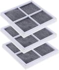 Miniatyrbillede 1 af 5: Køleskabsluftfilter, 3 stk. erstatningsfriskluftfilter, til køleskab, 8,1*8,1*0,9 cm, hvid, plastmaterialer