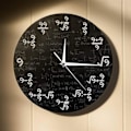 Miniatyrbild 4 av 5: Modern Unik 9:ans Matematiska Formler Väggklocka 30 cm Matematiska Ekvationer Konst Klassrumsinredning Gåvor, minimalistisk design gör ett hem