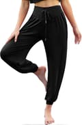 Women's Yoga Pants, Soft Cotton Modal, Joggers with Pockets, Casual Harem Pants, Athletic Drawstring, Sweatpants M