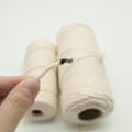 Miniatyrbild 4 av 5: 100m Makramé Bomullssnöre För Väggbonader DIY Bomullsrep Drömfångare 4mm