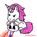 Miniatyrbild 1 av 6: 5 st tecknade broderade märken för barnkläder Applikation Rolig djurbroderi Patch för klädmärken PE6982CT