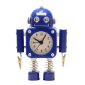 Miniatyrbild 2 av 5: Tecknad Robot Tystgående Väckarklocka Sängbord Hem Sovrum Dekor Gåva Blå
