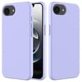 Compatible Case for iPhone 16e Shockproof Liquid Silicone Soft Lining Back Phone Cover[RM] Purple