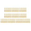 Miniatyrbild 1 av 5: 60 st Dockhus Miniatyr Legering Skedar Set Bordsartiklar Kit Tillbehör Guld
