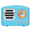 Miniatyrbild 2 av 5: Mini Portabel Trådlös Högtalare, Retro Bluetooth Stereohögtalare med 3W Uteffekt, Superlång Speltid, USB-Laddning - Blå