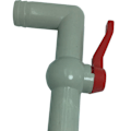 Miniatyrbild 4 av 5: 1000c IBC tank kran vattenadapter 60mm invändig grov gänga modell 1