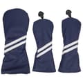 Golf Wood Headcover Set Randiga Headcovers Golfklubba Headcovers för Driver Blå