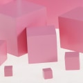 Miniatyrbild 3 av 5: Montessori Sensoriskt Material Träleksak Utveckling Rosa Tornet + Cylindriska Block