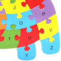 Miniatyrbild 4 av 5: Alfabetspussel, Trä Abc Pussel, Byggklossar Flodhäst Djurpussel Jigsaw För Förskoleinlärningsleksak