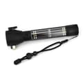10-i-1 Solcellsdriven LED-ficklampa Multifunktionell Säkerhetshammare Ficklampa Black